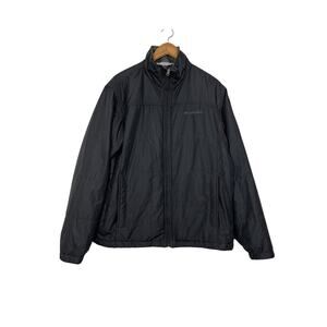 Columbia Jacket Mens Interchange Full Zip Omni-Shield Sz L Black Lightweight